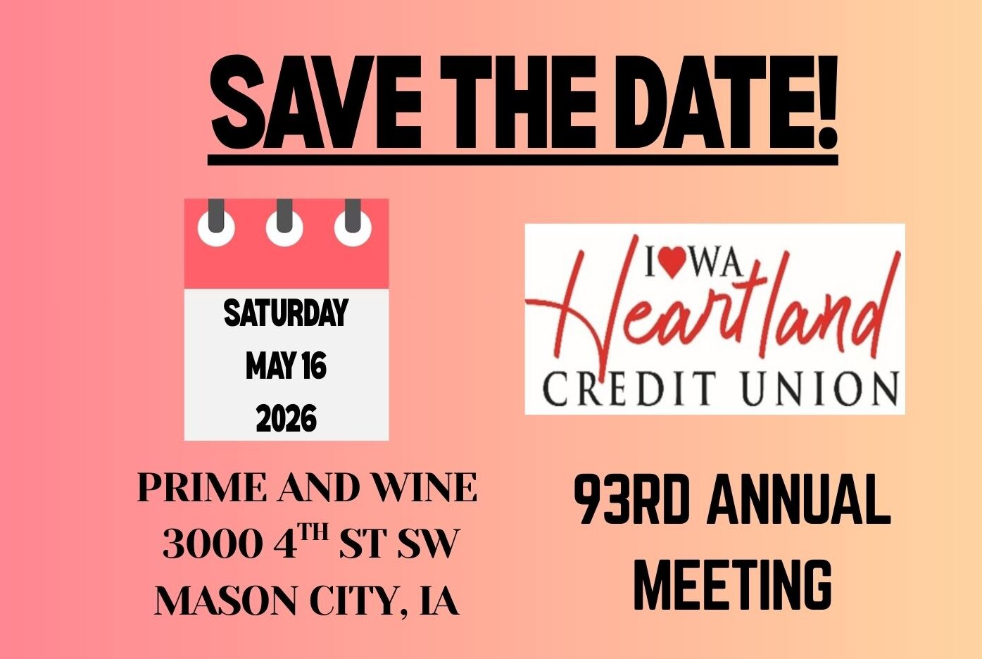 Save the Date for the 93rd Annual Meeting!