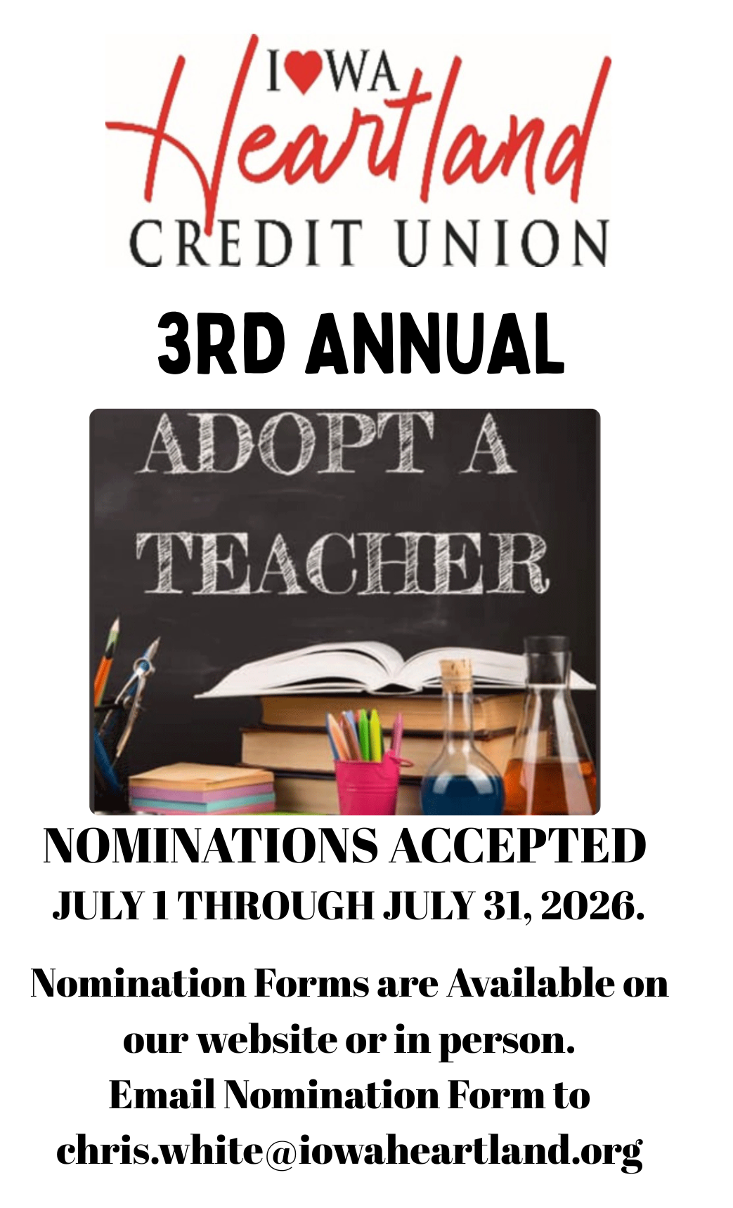 3rd Annual Adopt A Teacher