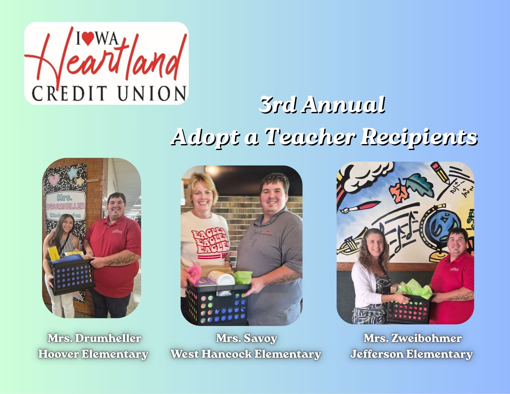 3rd Annual Adopt a Teacher Recipients (1)